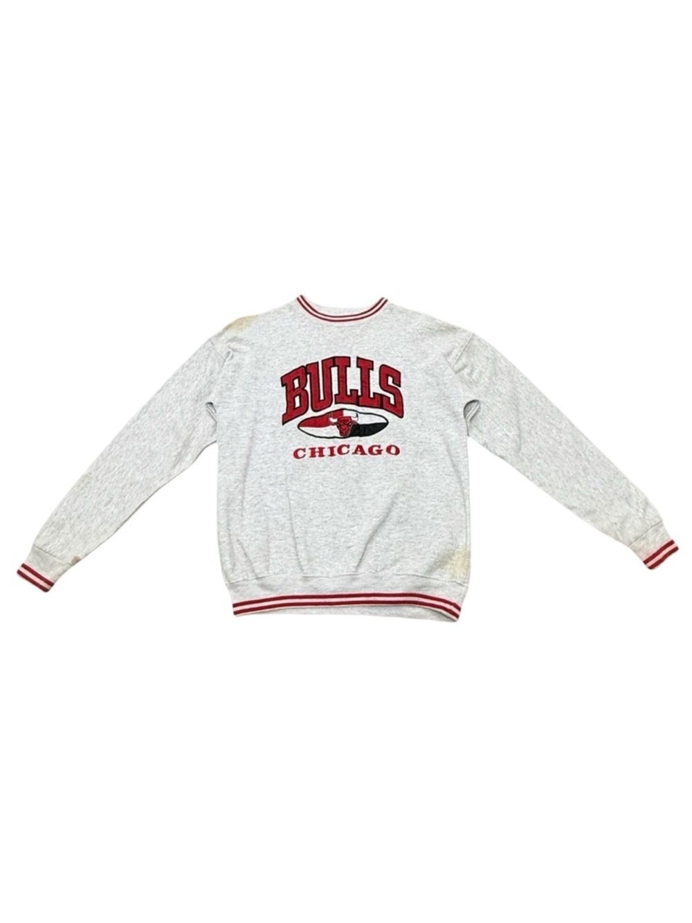 Vintage Chicago Bulls Sweatshirt Legends Athletic Gray Red USA Stitched Logo 80s